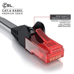 Kabel sieciowy płaski Ethernet RJ45 Cat.6 UTP 0,5m
